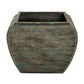 Verdan Square Drum Set Of 2 Planters