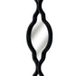 Black Quarterfoil Decorative Hanging Mirror