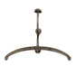 Antiqued Silver Coat Hanger With Hook