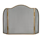 Antiqued Brass Large Fire Screen