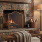 Antiqued Brass Fire Screen
