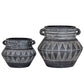 Etched Collection Tall Pot With Handle
