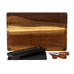 Acacia Cheese Board Set With Black Bowl, Slate and Cutlery