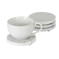 Set of Four Round Marble Coasters