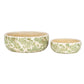 Large Green Clover Ceramic Bowl Pot
