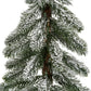 Medium Snowy Pine Tree On Wooden Stand