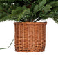 Norway Fir Pre-Lit LLED 300L Fir Tree In Rattan Pot