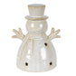 Alora Ceramic Medium Snowman With LED Light