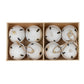 Eight Large Metal Nordic Bells in Wooden Box