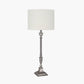 Canterbury Antique Silver Metal Table Lamp Base