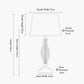 Jenna Antique Brass Metal Twist Detail Table Lamp