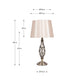 Jenna Antique Brass Metal Twist Detail Table Lamp