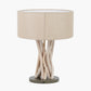 Derna Drift Wood & Natural Jute Table Lamp