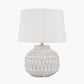 Anneli Warm White Aztec Texture Ceramic Table Lamp