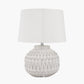 Anneli Warm White Aztec Texture Ceramic Table Lamp
