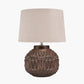 Anneli Bronze Aztec Texture Ceramic Table Lamp