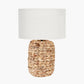 Zadi Natural Plaited Tall Water Hyacinth Table Lamp