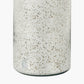 Ophelia Small Mercurial Glass Table Lamp Base with Lino 30cm Black Self Lined Linen Cylinder Lampshade