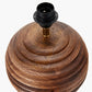 Pembury Brown Wash Turned Wood Table Lamp Base