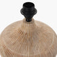 Taika White Wash Textured Wood Table Lamp Base with Edward 40cm Pistachio Green Linen Cylinder Lampshade