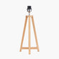 Whitby Natural Wood Tapered 4 Post Table Lamp Base