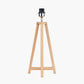 Whitby Natural Wood Tapered 4 Post Table Lamp Base