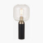 Florence Black Metal and Glass Table Lamp
