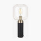 Florence Black Metal and Glass Table Lamp