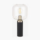 Florence Black Metal and Glass Table Lamp