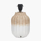 Amalia Natural Ombre Textured Stoneware Table Lamp Base