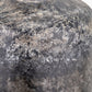 Vulcan Textured Volcanic Effect Grey Small Stoneware Table Lamp Base with Winston 30cm White Handloom Tapered Lampshade