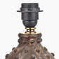 Kali Textured Dot Grey Stoneware Table Lamp Base