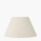 Lulia Antique Finish Stoneware Table Lamp Base with Seychelles 40cm Cream Slubby Cotton Empire Lampshade