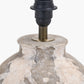 Lulia Antique Finish Stoneware Table Lamp Base with Coast 35cm Cream Calico Tapered Lampshade