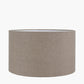 Lulia Antique Finish Stoneware Urn Table Lamp Base with Edward 45cm Natural Linen Cylinder Lampshade