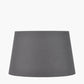 Lulia Antique Finish Stoneware Urn Table Lamp Base with Lys 45cm Steel Grey Self Lined Linen Tapered Lampshade