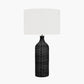 Anika Black Rattan Bottle Table Lamp
