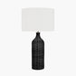Anika Black Rattan Bottle Table Lamp