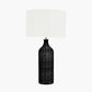 Anika Black Rattan Bottle Table Lamp