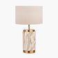 Carrara Natural Stone Effect Ceramic Table Lamp