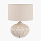 Cassius Warm White Textured Glazed Ceramic Table Lamp