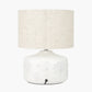 Flora White Small Floral Ceramic Table Lamp