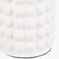 Sohan White Bobbled Ceramic Tall Table Lamp Base with Lino 40cm Cinnamon Self Lined Linen Cylinder Lampshade