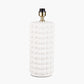 Sohan White Bobbled Ceramic Tall Table Lamp Base