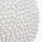 Wrenley Cream Ceramic Sea Urchin Table Lamp Base with Henry 35cm White Handloom Cylinder Lampshade