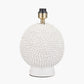 Wrenley Cream Ceramic Sea Urchin Table Lamp Base