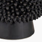 Wrenley Black Ceramic Sea Urchin Table Lamp Base with Winston 40cm Taupe Handloom Tapered Lampshade