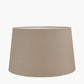 Wrenley Black Ceramic Sea Urchin Table Lamp Base with Winston 40cm Taupe Handloom Tapered Lampshade
