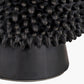 Wrenley Black Ceramic Sea Urchin Table Lamp Base with Winston 40cm White Handloom Tapered Lampshade