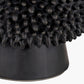 Wrenley Black Ceramic Sea Urchin Table Lamp Base with Henry 35cm Taupe Handloom Cylinder Lampshade
